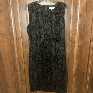 Calvin Klein Black Scaled Dress
